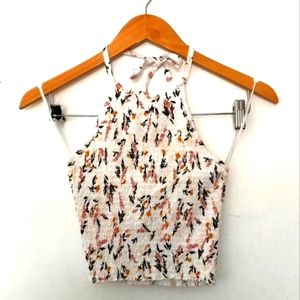 Garage Scrunched Halter Crop